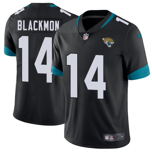 Nike Jacksonville Jaguars #14 Justin Blackmon Black Team Color Men Stitched NFL Vapor Untouchable Limited Jersey